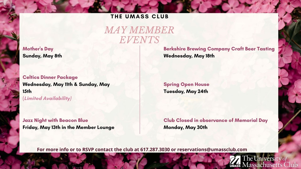 May Events list 22
